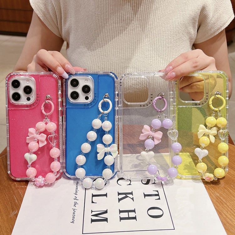 TPU + PC + グリッターシークイン フルカバリースマホケース ブレスレット付き、iPhone 14 Pro 用、iPhone 14 Pro Max 用、iPhone 6 / 7 / 8 / SE 2020 用、iPhone 13 Pro Max 用、iPhone 13 Pro 用、iPhone 13 用、iPhone 12 / 12 Pro 用、iPhone 12 Pro Max 用