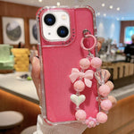 TPU + PC + グリッターシークイン フルカバリースマホケース ブレスレット付き、iPhone 14 Pro 用、iPhone 14 Pro Max 用、iPhone 6 / 7 / 8 / SE 2020 用、iPhone 13 Pro Max 用、iPhone 13 Pro 用、iPhone 13 用、iPhone 12 / 12 Pro 用、iPhone 12 Pro Max 用