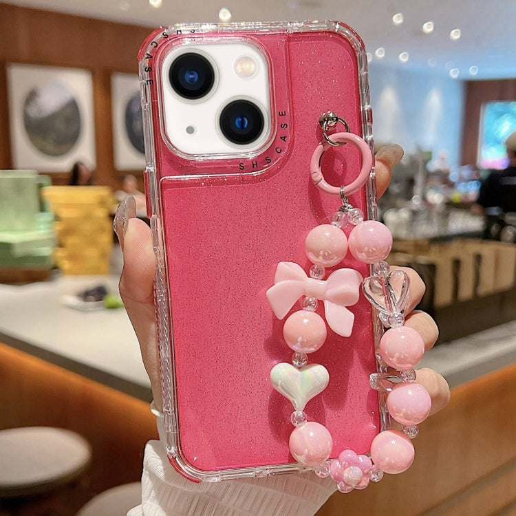 TPU + PC + グリッターシークイン フルカバリースマホケース ブレスレット付き、iPhone 14 Pro 用、iPhone 14 Pro Max 用、iPhone 6 / 7 / 8 / SE 2020 用、iPhone 13 Pro Max 用、iPhone 13 Pro 用、iPhone 13 用、iPhone 12 / 12 Pro 用、iPhone 12 Pro Max 用