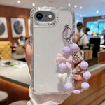 TPU + PC + グリッターシークイン フルカバリースマホケース ブレスレット付き、iPhone 14 Pro 用、iPhone 14 Pro Max 用、iPhone 6 / 7 / 8 / SE 2020 用、iPhone 13 Pro Max 用、iPhone 13 Pro 用、iPhone 13 用、iPhone 12 / 12 Pro 用、iPhone 12 Pro Max 用