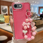 TPU + PC + グリッターシークイン フルカバリースマホケース ブレスレット付き、iPhone 14 Pro 用、iPhone 14 Pro Max 用、iPhone 6 / 7 / 8 / SE 2020 用、iPhone 13 Pro Max 用、iPhone 13 Pro 用、iPhone 13 用、iPhone 12 / 12 Pro 用、iPhone 12 Pro Max 用