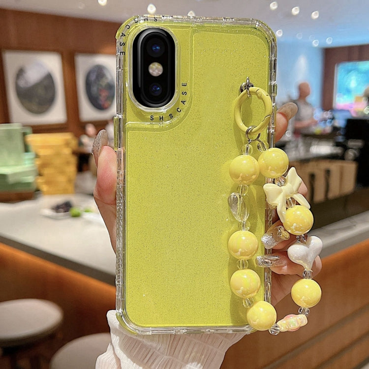 TPU + PC + グリッターシークイン フルカバリースマホケース ブレスレット付き、iPhone 14 Pro 用、iPhone 14 Pro Max 用、iPhone 6 / 7 / 8 / SE 2020 用、iPhone 13 Pro Max 用、iPhone 13 Pro 用、iPhone 13 用、iPhone 12 / 12 Pro 用、iPhone 12 Pro Max 用