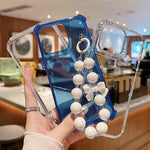 TPU + PC + グリッターシークイン フルカバリースマホケース ブレスレット付き、iPhone 14 Pro 用、iPhone 14 Pro Max 用、iPhone 6 / 7 / 8 / SE 2020 用、iPhone 13 Pro Max 用、iPhone 13 Pro 用、iPhone 13 用、iPhone 12 / 12 Pro 用、iPhone 12 Pro Max 用