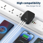 LDNIO Q334 32W Type-C + デュアル USB ポートチャージャー 1m USB-C / Type-C to USB-C / Type-C データケーブル付き、EUプラグ、UKプラグ、USプラグ
