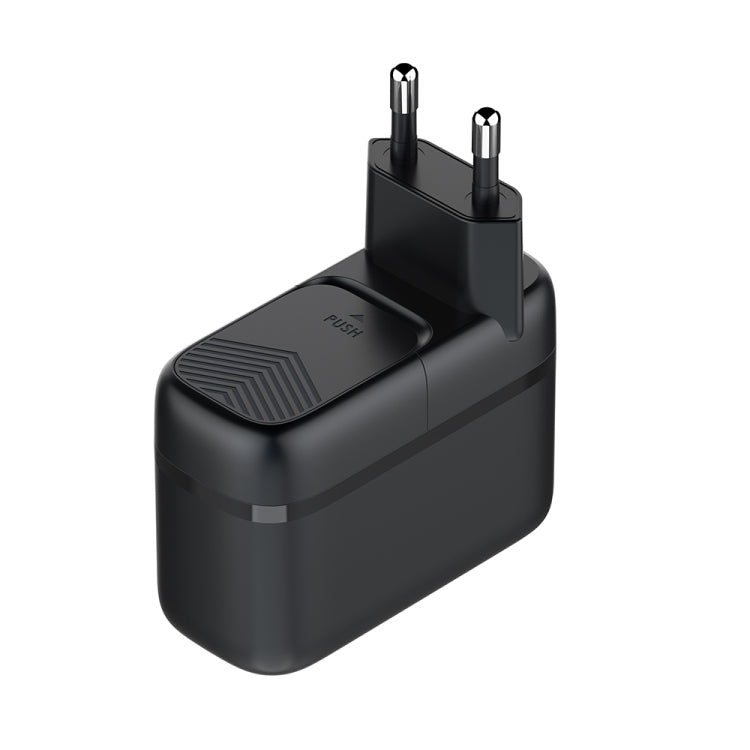 LDNIO Q366 65W USB + デュアル Type-C ポートチャージャー 1m USB-C / Type-C to USB-C / Type-C データケーブル付き、EUプラグ、UKプラグ、USプラグ