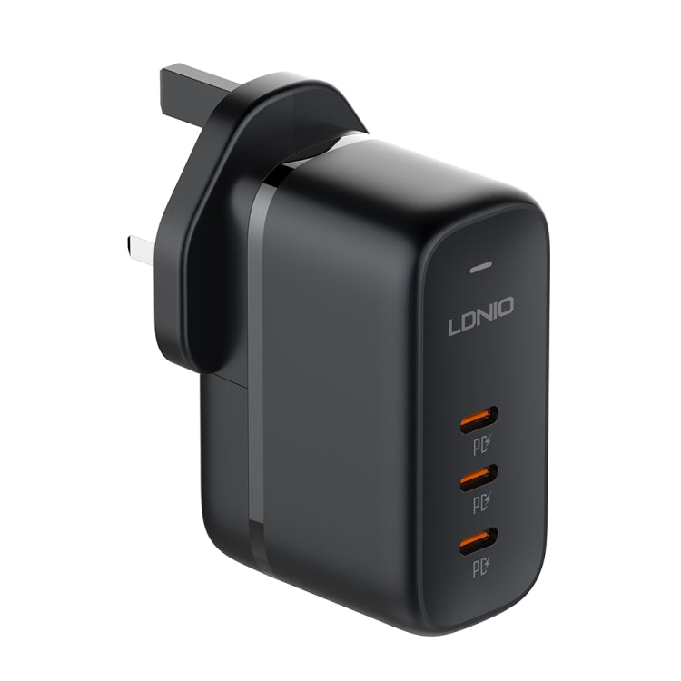 LDNIO Q367 65W GaN 3ポート USB-C / Type-C インターフェースチャージャー 1m USB-C / Type-C to USB-C / Type-C データケーブル付き、EUプラグ、UKプラグ、USプラグ