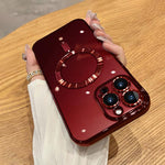 電気めっきMagSafeスマホケース、iPhone 15用、iPhone 14 Plus用、iPhone 14用、iPhone 14 Pro用、iPhone 14 Pro Max用、iPhone 13 Pro Max用