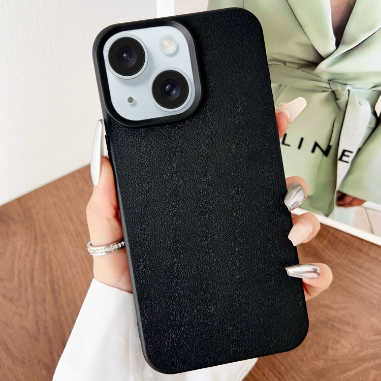 Leather Texture TPU Full Coverage Phone Case, For iPhone 16 Plus, For iPhone 16, For iPhone 15 Pro Max, For iPhone 15 Pro, For iPhone 15 Plus, For iPhone 15, For iPhone 14 Plus, For iPhone 14