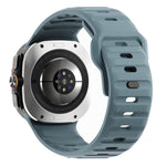 ウェーブテクスチャーリバースバックルシリコンウォッチバンド、Samsung Galaxy Watch Ultra 47mm / Ultra 2025用