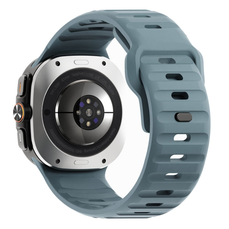 ウェーブテクスチャーリバースバックルシリコンウォッチバンド、Samsung Galaxy Watch Ultra 47mm / Ultra 2025用