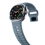 ウェーブテクスチャーリバースバックルシリコンウォッチバンド、Samsung Galaxy Watch Ultra 47mm / Ultra 2025用