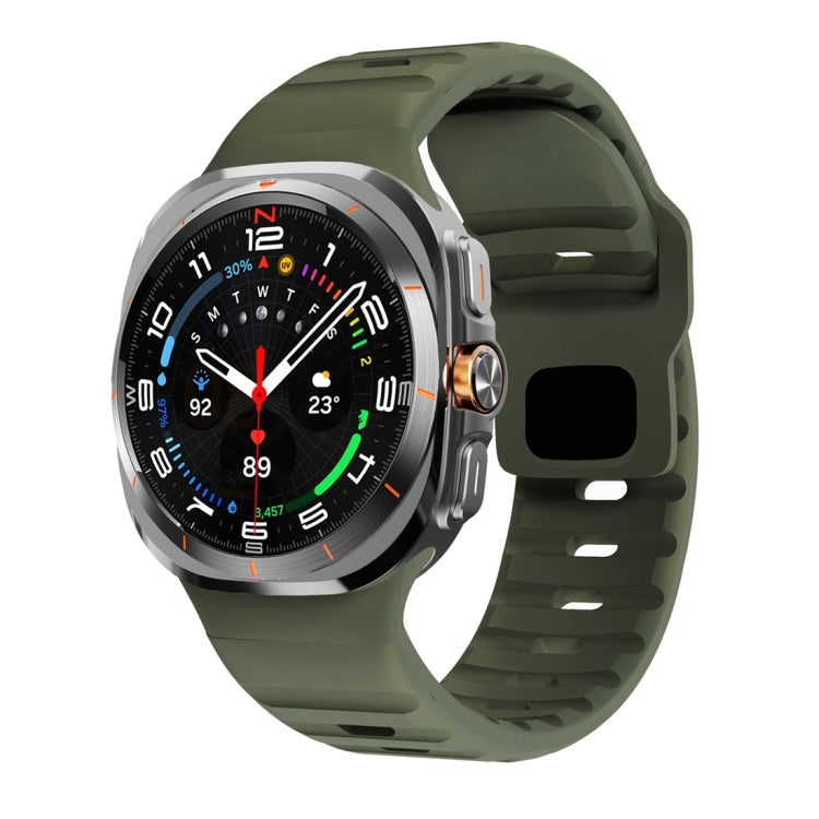 ウェーブテクスチャーリバースバックルシリコンウォッチバンド、Samsung Galaxy Watch Ultra 47mm / Ultra 2025用