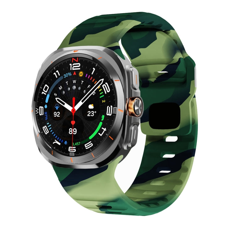 ウェーブテクスチャーリバースバックルシリコンウォッチバンド、Samsung Galaxy Watch Ultra 47mm / Ultra 2025用