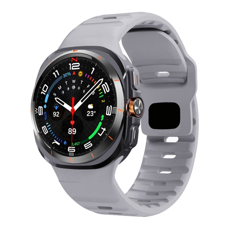 ウェーブテクスチャーリバースバックルシリコンウォッチバンド、Samsung Galaxy Watch Ultra 47mm / Ultra 2025用