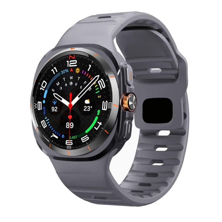 ウェーブテクスチャーリバースバックルシリコンウォッチバンド、Samsung Galaxy Watch Ultra 47mm / Ultra 2025用