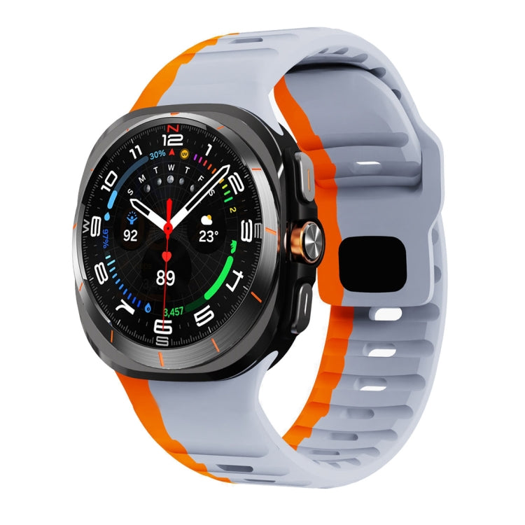 ウェーブテクスチャーリバースバックルシリコンウォッチバンド、Samsung Galaxy Watch Ultra 47mm / Ultra 2025用