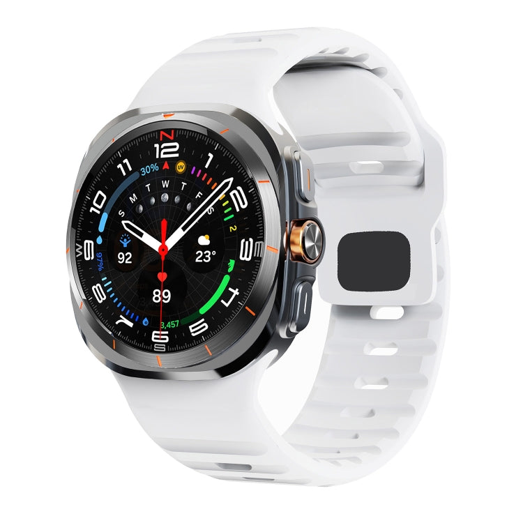 ウェーブテクスチャーリバースバックルシリコンウォッチバンド、Samsung Galaxy Watch Ultra 47mm / Ultra 2025用