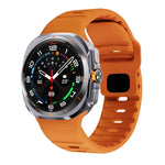 ウェーブテクスチャーリバースバックルシリコンウォッチバンド、Samsung Galaxy Watch Ultra 47mm / Ultra 2025用