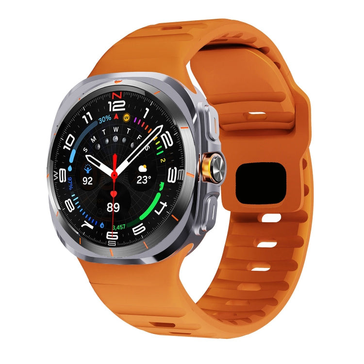 ウェーブテクスチャーリバースバックルシリコンウォッチバンド、Samsung Galaxy Watch Ultra 47mm / Ultra 2025用