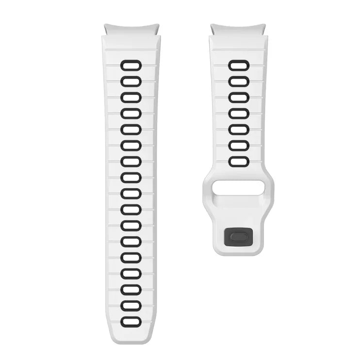 ツートンストライプリバースバックルシリコンウォッチバンド、Samsung Galaxy Watch 7 / 6用