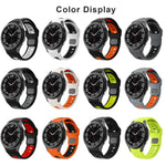 ツートンストライプリバースバックルシリコンウォッチバンド、Samsung Galaxy Watch 7 / 6用