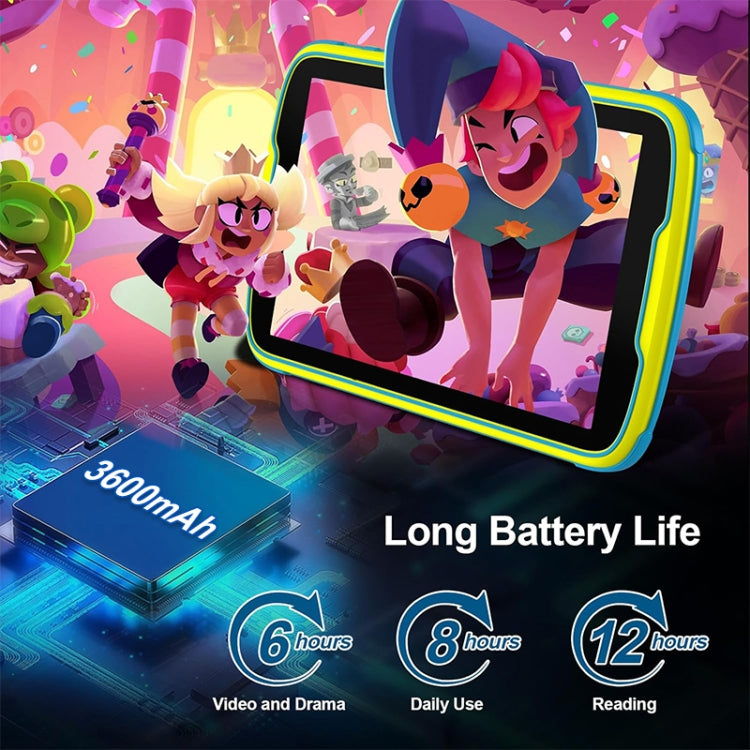 UNIWA  Boxchip Tab 8 WiFi Kid Tablet, 8 inch Android 13 Allwinner A523 Octa Core CPU Support Google Play, 4GB+64GB
