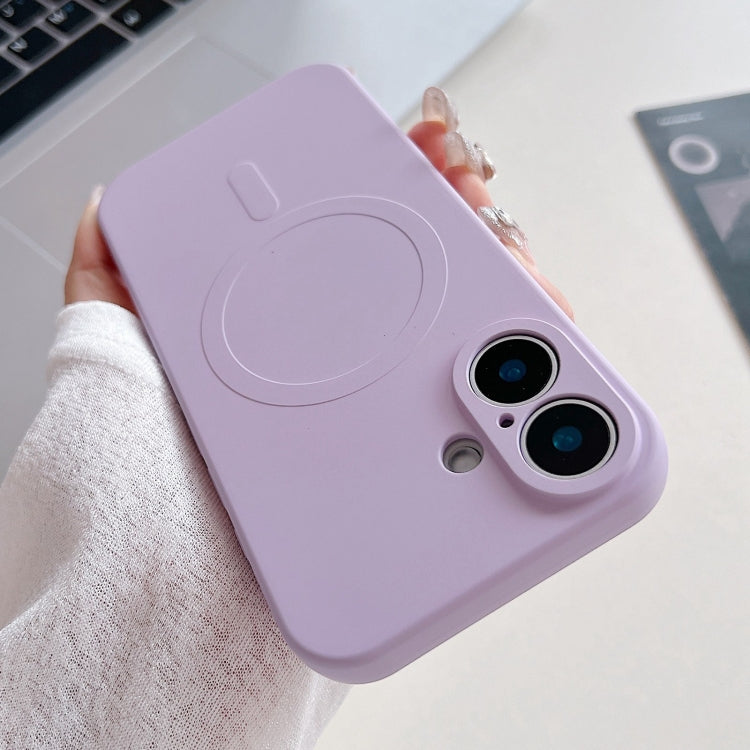 無地リキッドシリコンMagSafe磁気スマホケース、iPhone 16 Pro用、iPhone 16 Plus用、iPhone 16用