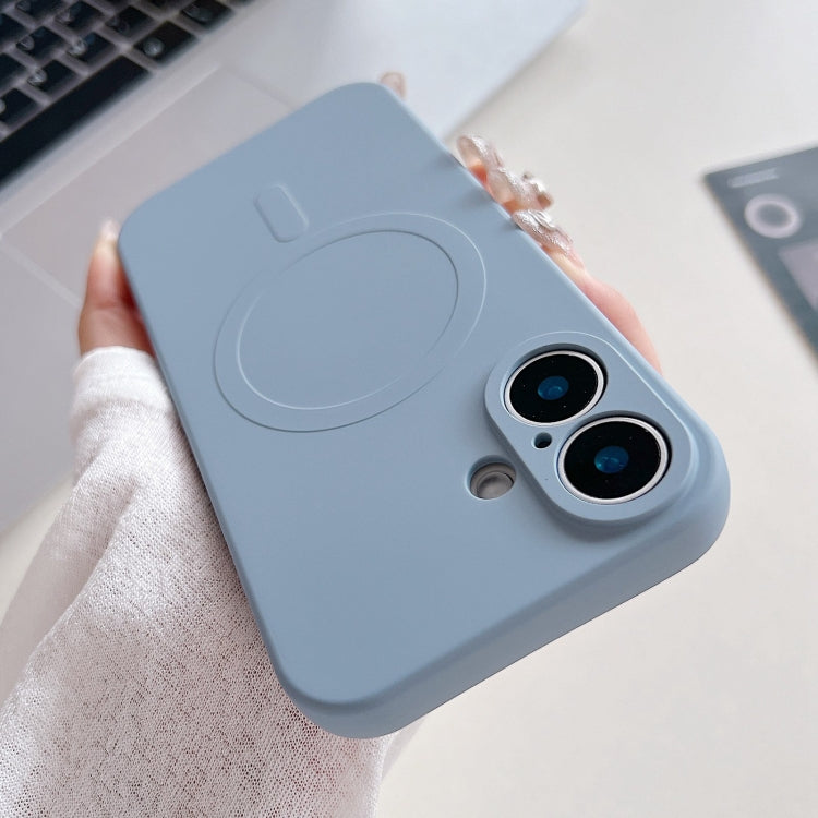 無地リキッドシリコンMagSafe磁気スマホケース、iPhone 16 Pro用、iPhone 16 Plus用、iPhone 16用