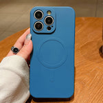 無地液体シリコンマグセーフマグネットスマホケース、iPhone 14 Pro用、iPhone 14 Pro Max用、iPhone 13 Pro Max用