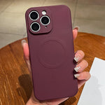 無地リキッドシリコンMagSafe磁気スマホケース、iPhone 11用、iPhone 11 Pro用