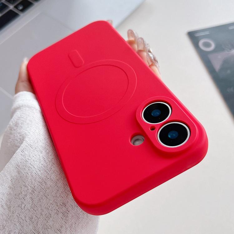 無地リキッドシリコンMagSafe磁気スマホケース、iPhone 17用、iPhone Air用、iPhone 16 Pro Max用