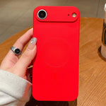 無地リキッドシリコンMagSafe磁気スマホケース、iPhone 17用、iPhone Air用、iPhone 16 Pro Max用