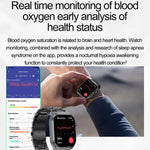 ET585 2.04インチ シリコンストラップ IP68防水スマートウォッチ、心電図（ECG）／血液成分測定対応
