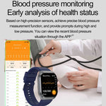 ET585 2.04インチ シリコンストラップ IP68防水スマートウォッチ、心電図（ECG）／血液成分測定対応