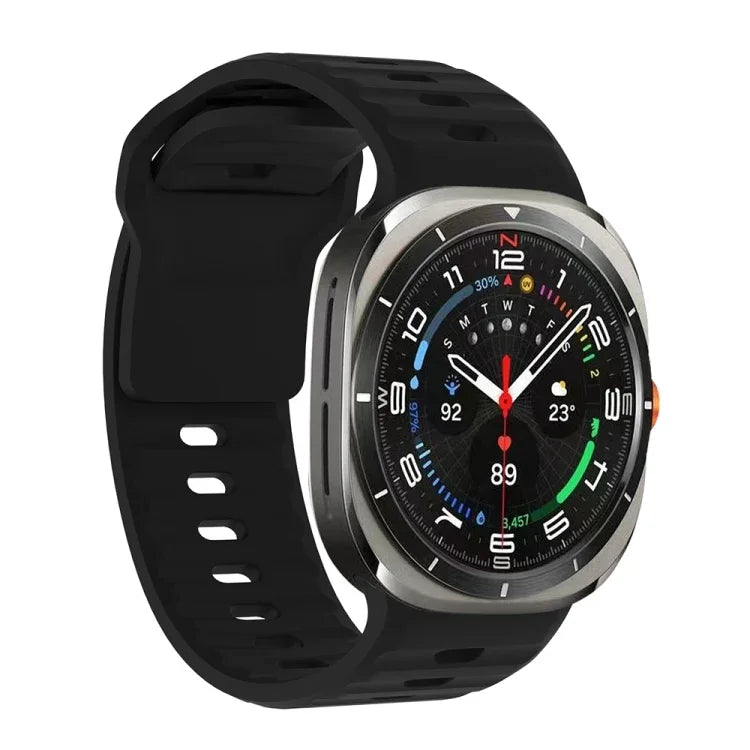 波状テクスチャー シリコンウォッチバンド, Samsung Galaxy Watch Ultra 47mm / Ultra 2025用