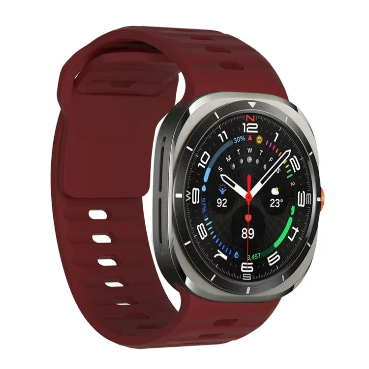 波状テクスチャー シリコンウォッチバンド, Samsung Galaxy Watch Ultra 47mm / Ultra 2025用