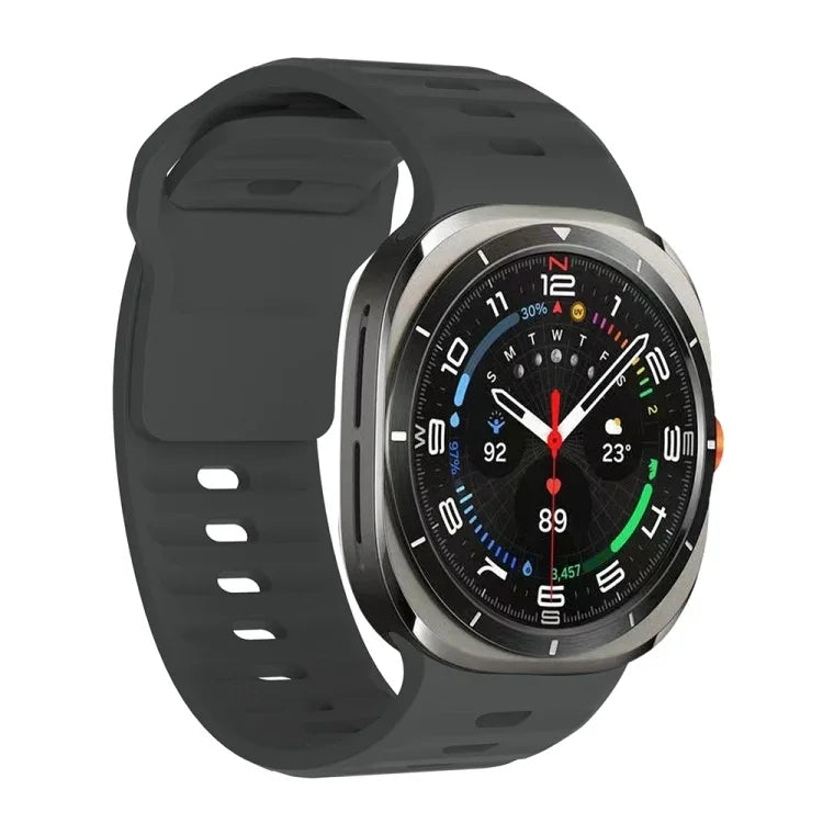波状テクスチャー シリコンウォッチバンド, Samsung Galaxy Watch Ultra 47mm / Ultra 2025用