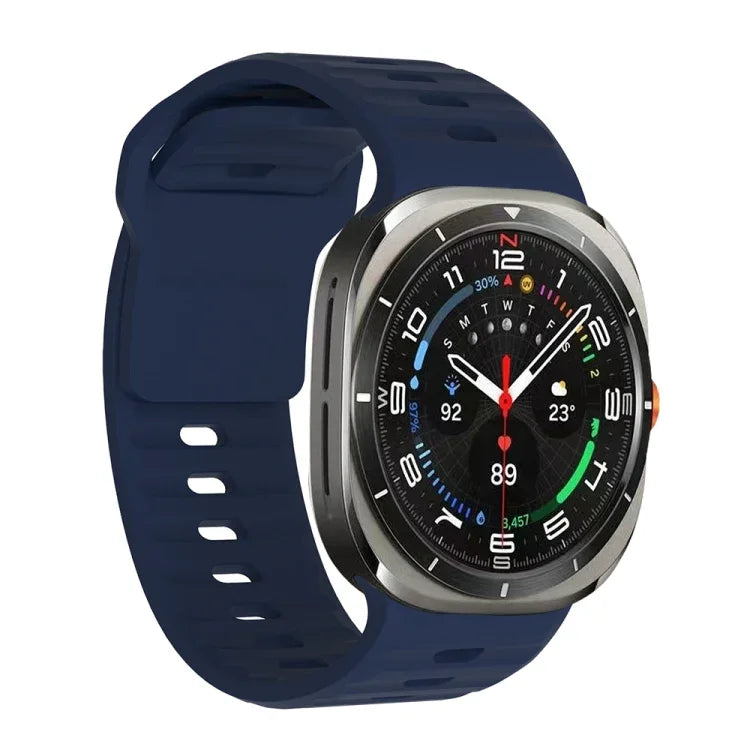 波状テクスチャー シリコンウォッチバンド, Samsung Galaxy Watch Ultra 47mm / Ultra 2025用