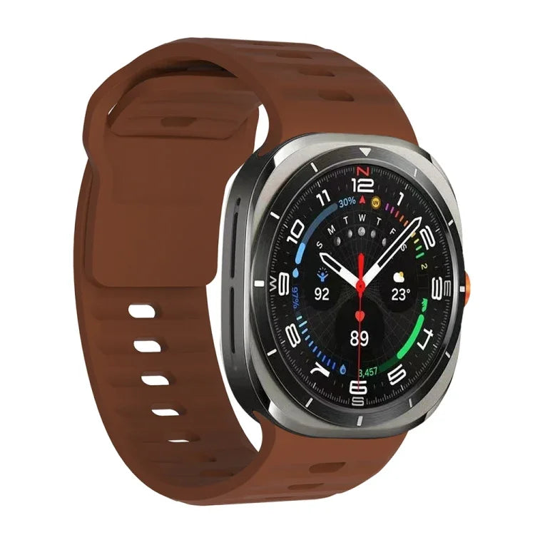波状テクスチャー シリコンウォッチバンド, Samsung Galaxy Watch Ultra 47mm / Ultra 2025用