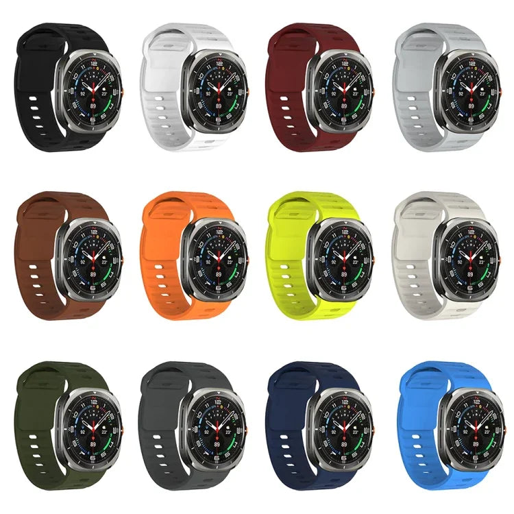 波状テクスチャー シリコンウォッチバンド, Samsung Galaxy Watch Ultra 47mm / Ultra 2025用