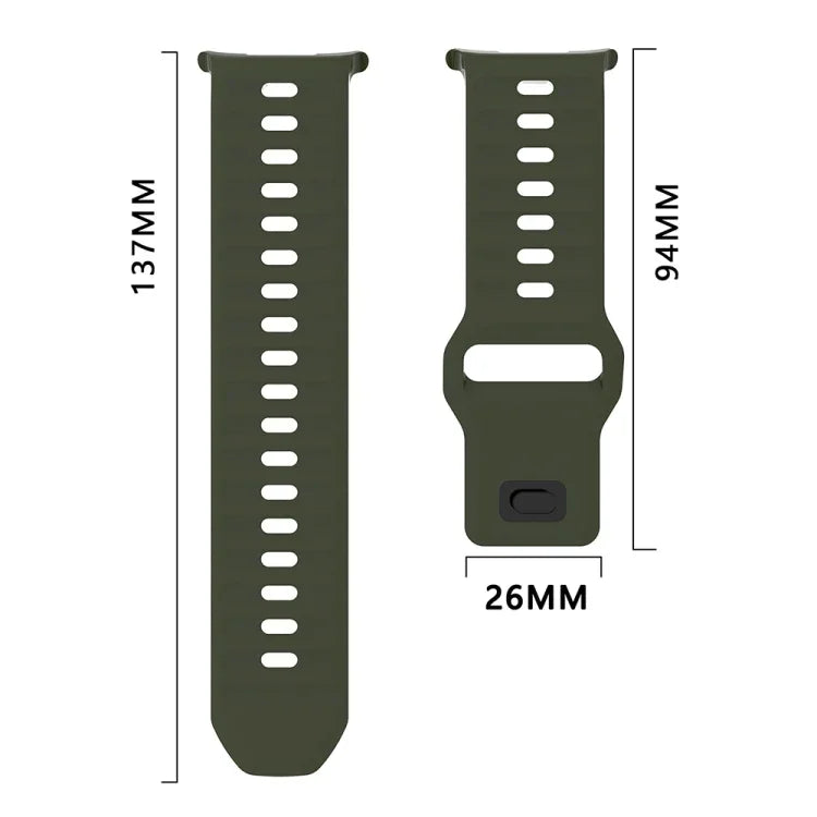 波状テクスチャー シリコンウォッチバンド, Samsung Galaxy Watch Ultra 47mm / Ultra 2025用