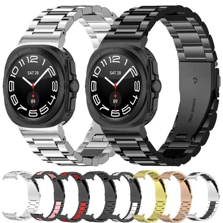 Three Beads Stainless Steel Watch Band, For Galaxy Watch Ultra2 2026 / 2025 / 1 2024
