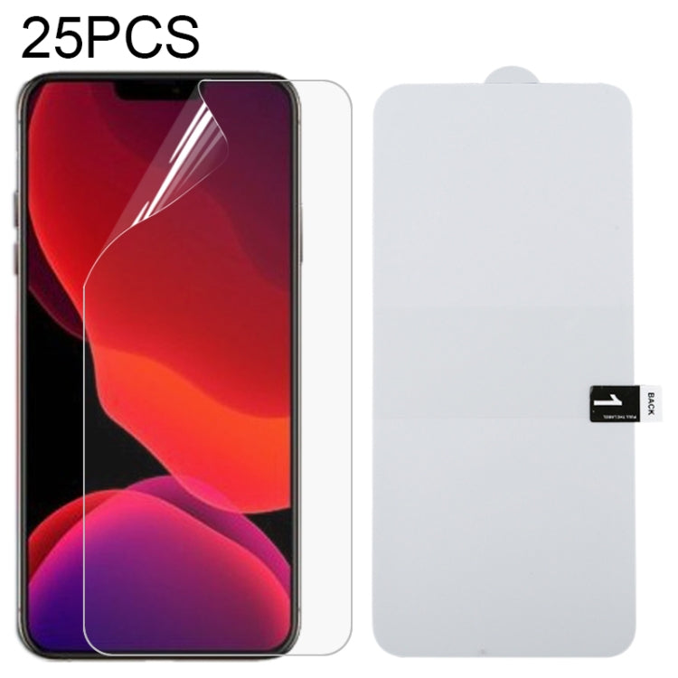 25枚入り 全面保護 爆発防止ハイドロゲルフィルム、iPhone 12 mini用、iPhone 12 / 12 Pro用、iPhone 12 Pro Max用、Samsung Galaxy A11用、Samsung Galaxy M21用、Samsung Galaxy M31用、Samsung Galaxy A41用、Samsung Galaxy Note20用