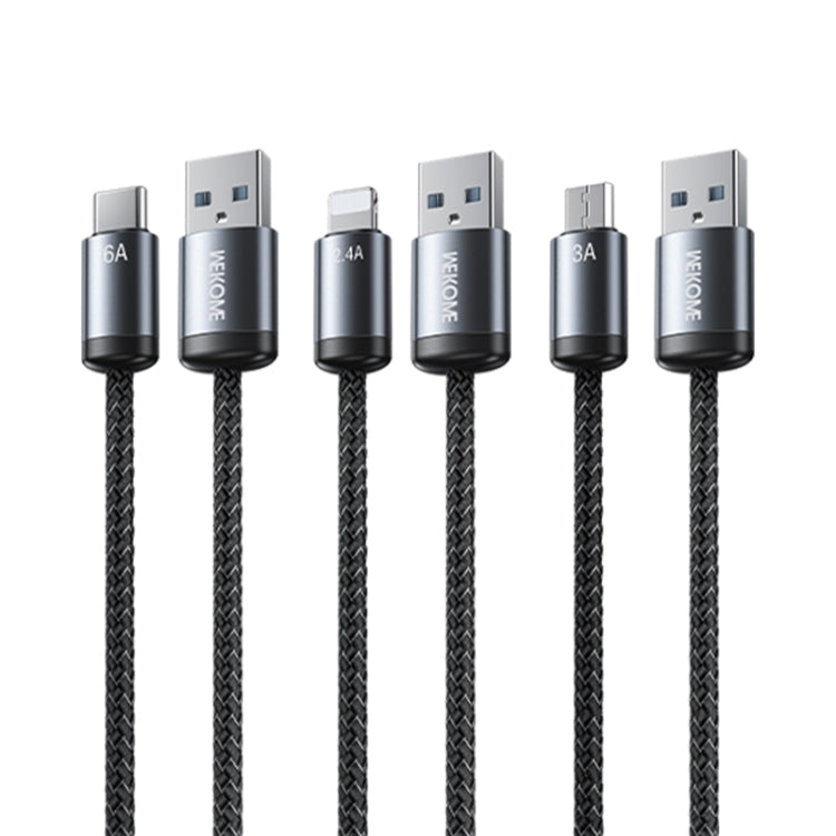 WK WDC-32i Raython Gen2 1m 2.4A USB to 8ピン急速充電データケーブル、WDC-32i
