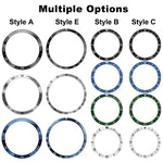Style E Smart Watch Dial Stainless Steel Bezel Ring Cover, For Samsung Galaxy Watch Ultra 47mm, For Samsung Galaxy Watch 7 44mm, For Samsung Galaxy Watch 7 40mm
