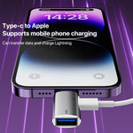 8ピンからUSB、USB-C / Type-C OTGアダプター、8ピンからUSB、Type-C