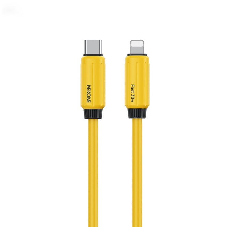 WK WDC-29 弾性本物シリコン1m PD30W Type-Cから8ピン高速充電データケーブル、WDC-29