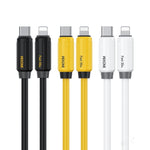 WK WDC-29 弾性本物シリコン1m PD30W Type-Cから8ピン高速充電データケーブル、WDC-29