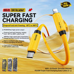 WK WDC-29 弾性本物シリコン1m PD30W Type-Cから8ピン高速充電データケーブル、WDC-29