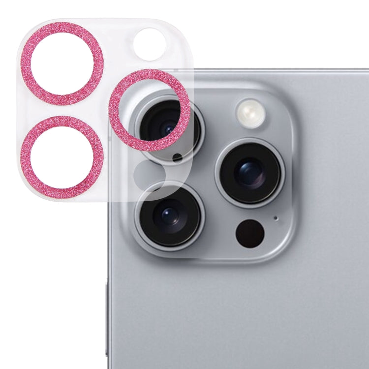 グリッターリング強化ガラスカメラレンズフィルム、iPhone 17用、iPhone 16 Pro / 16 Pro Max用、iPhone 16 / 16 Plus用
